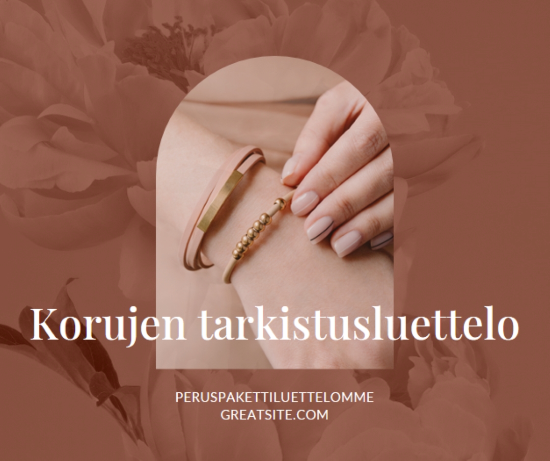 Korujen tarkistusluettelo pink organic-boho