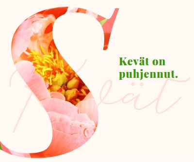 Kevätvalmistelu pink vintage-botanical