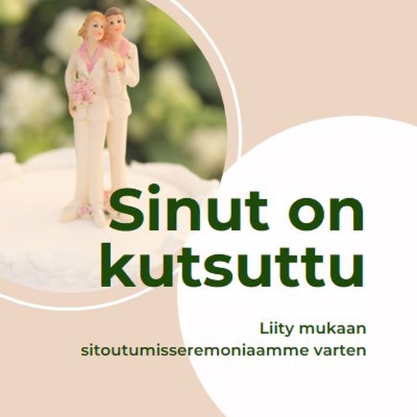 Sinut on kutsuttu sitoutumaan pink modern-simple