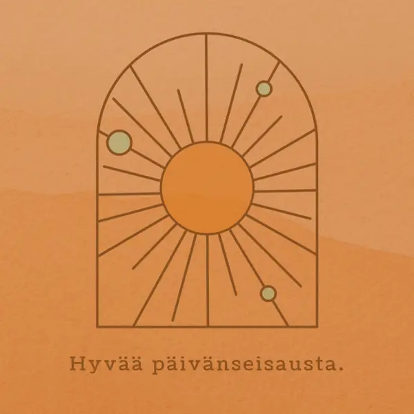 Hyvä päivänseisaukseen orange organic-boho