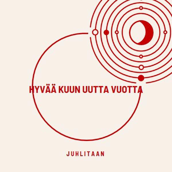 Juhlitaan kuun uutta vuotta white modern-simple