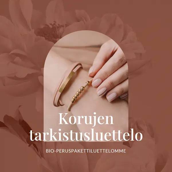 Korujen tarkistusluettelo pink organic-boho
