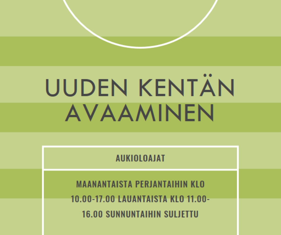 Kentän tavoitteet green modern-geometric-&-linear