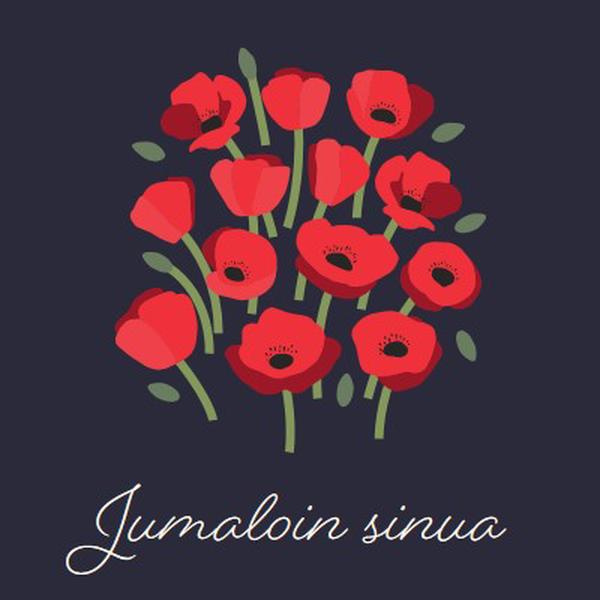 Jumaloin sinua black whimsical-line