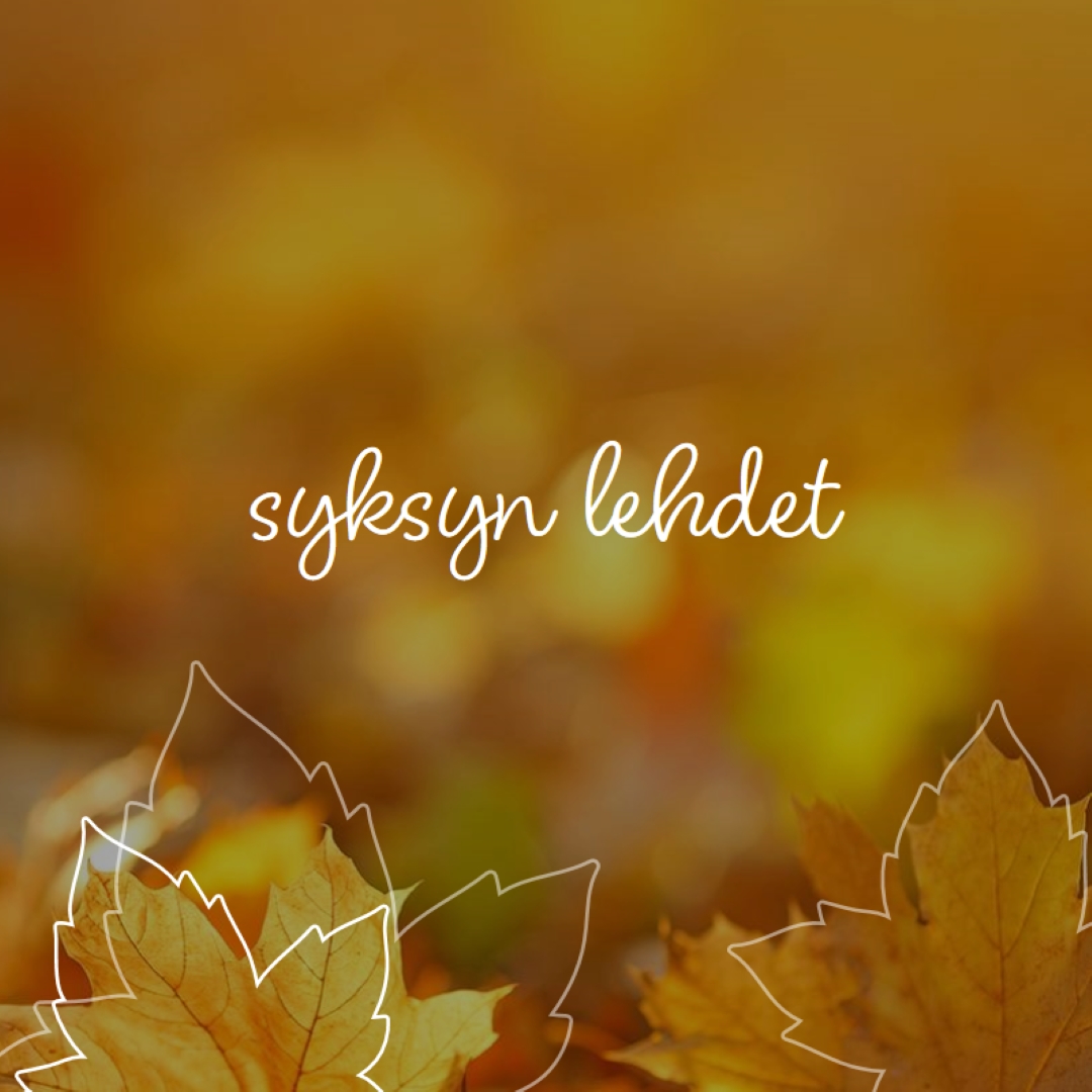 Syksyn lehdet orange organic-simple