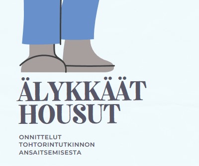 Älykkäät housut blue modern-color-block