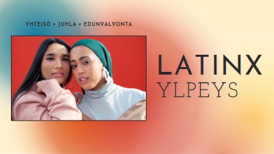 Latinx-yhteisön juhliminen red modern-bold