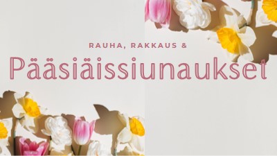 Pääsiäisrauha ja rakkaus gray modern-simple