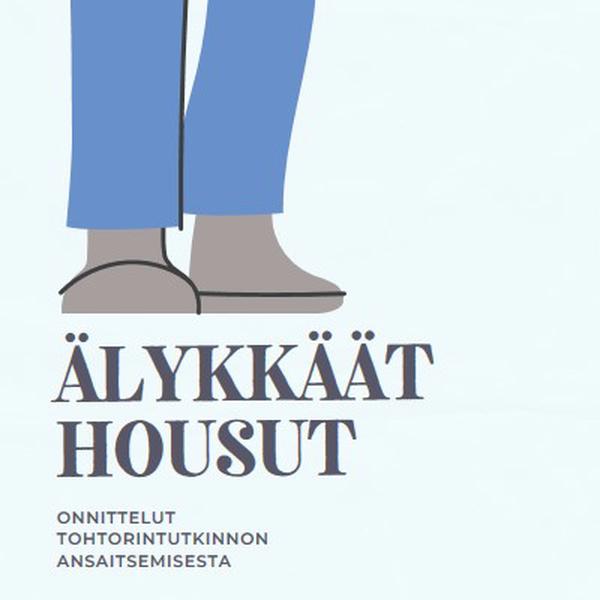 Älykkäät housut blue modern-color-block