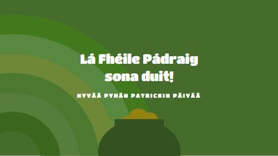 Hyvää Pyhän Patrickin päivää green vintage-retro