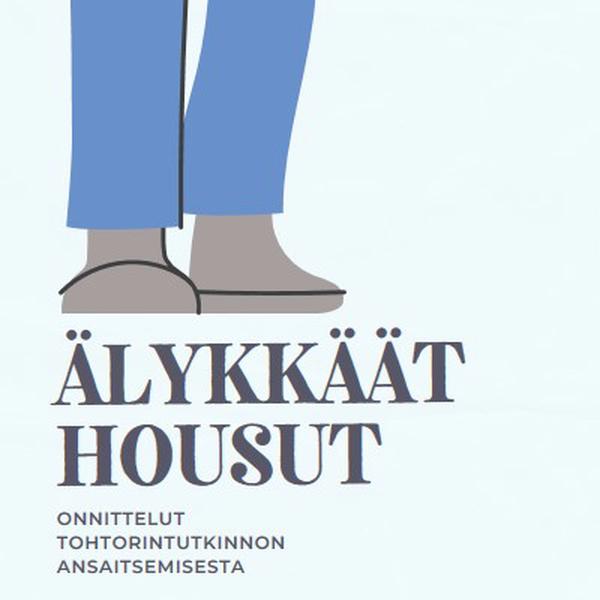 Älykkäät housut blue modern-color-block