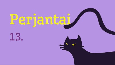 Perjantai 13. purple organic-simple