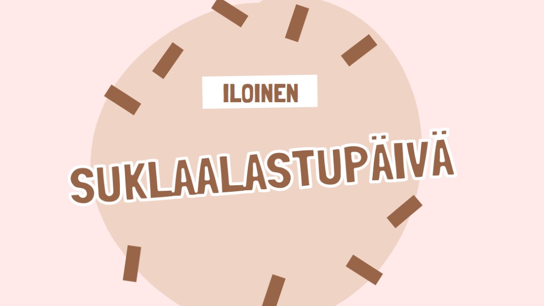 Hyvää suklaapäivää brown organic-simple