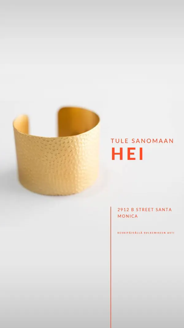 Tule tervehtimään white modern-bold