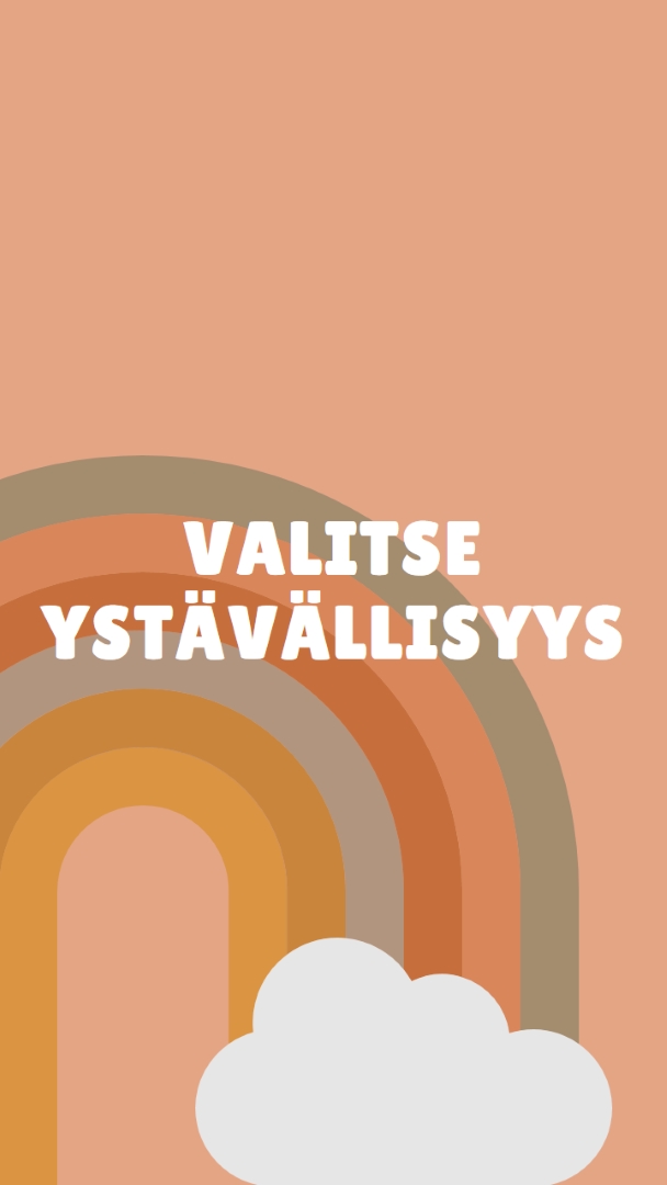Sateenkaaren yllä orange organic-simple