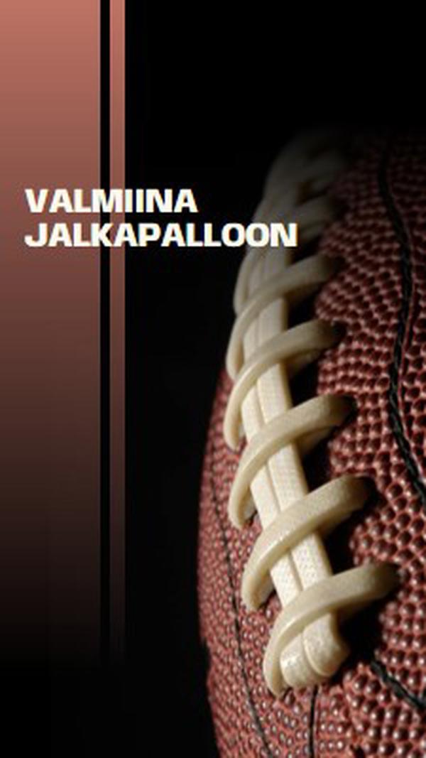 Valmiina jalkapalloon brown modern-simple