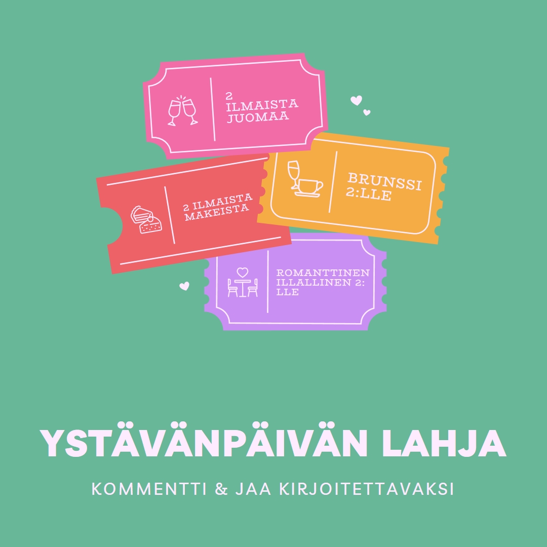 Ystävänpäivän lahja green bright,playful,tickets,retro,shape,overlapping
