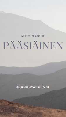 Liity seuraamme pääsiäissunnuntaina gray modern-simple