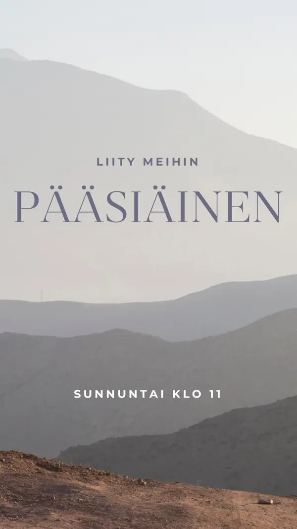 Liity seuraamme pääsiäissunnuntaina gray modern-simple