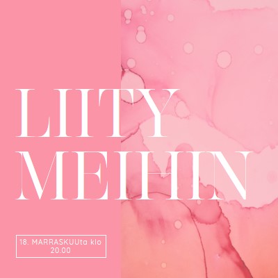 Liity mukaan tapahtumaan pink elegant,clean,watercolor,classic,simple,minimal