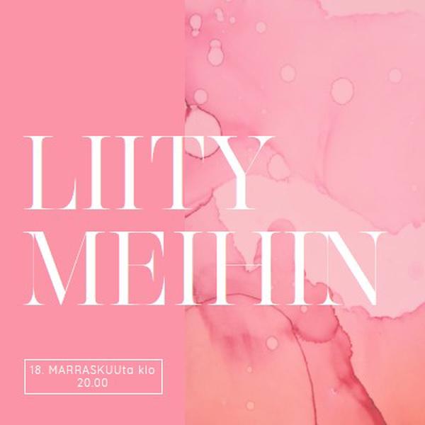 Liity mukaan tapahtumaan pink elegant,clean,watercolor,classic,simple,minimal