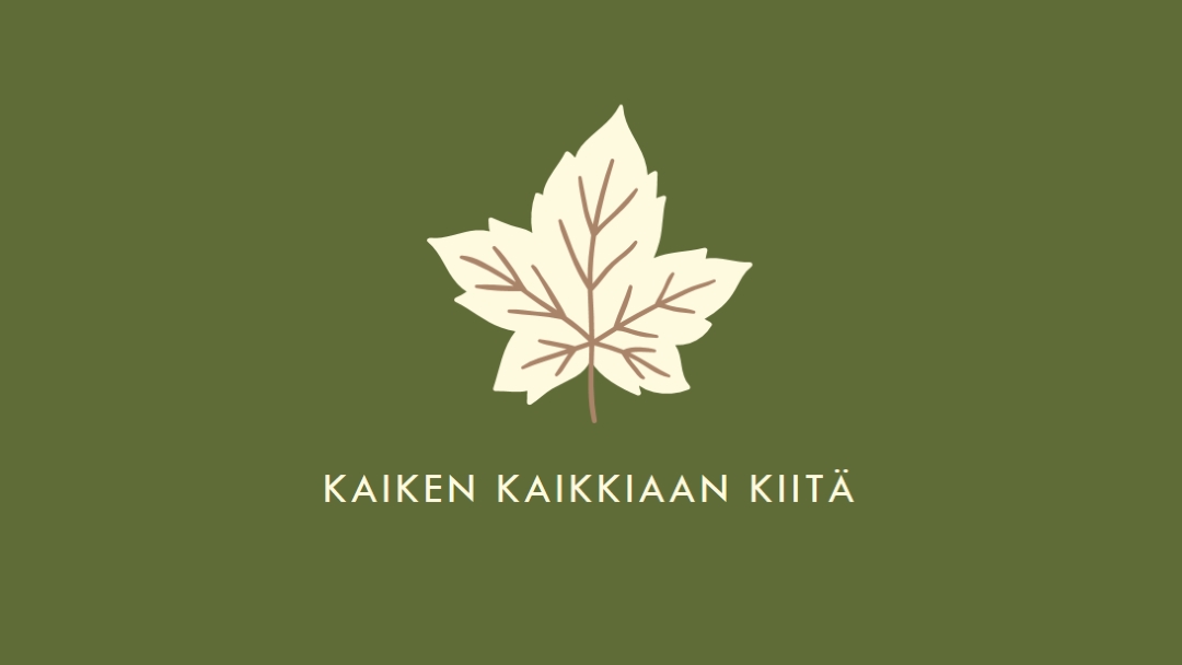 Kiitollisuuden asenne green modern-simple