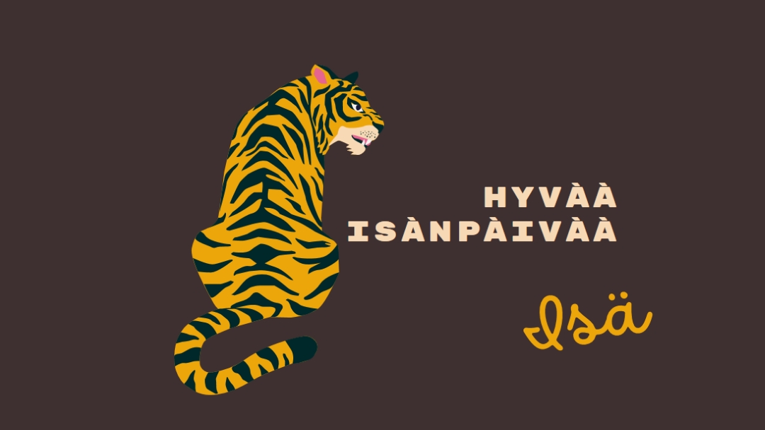 Hyvää isänpäivää, isä brown whimsical-color-block