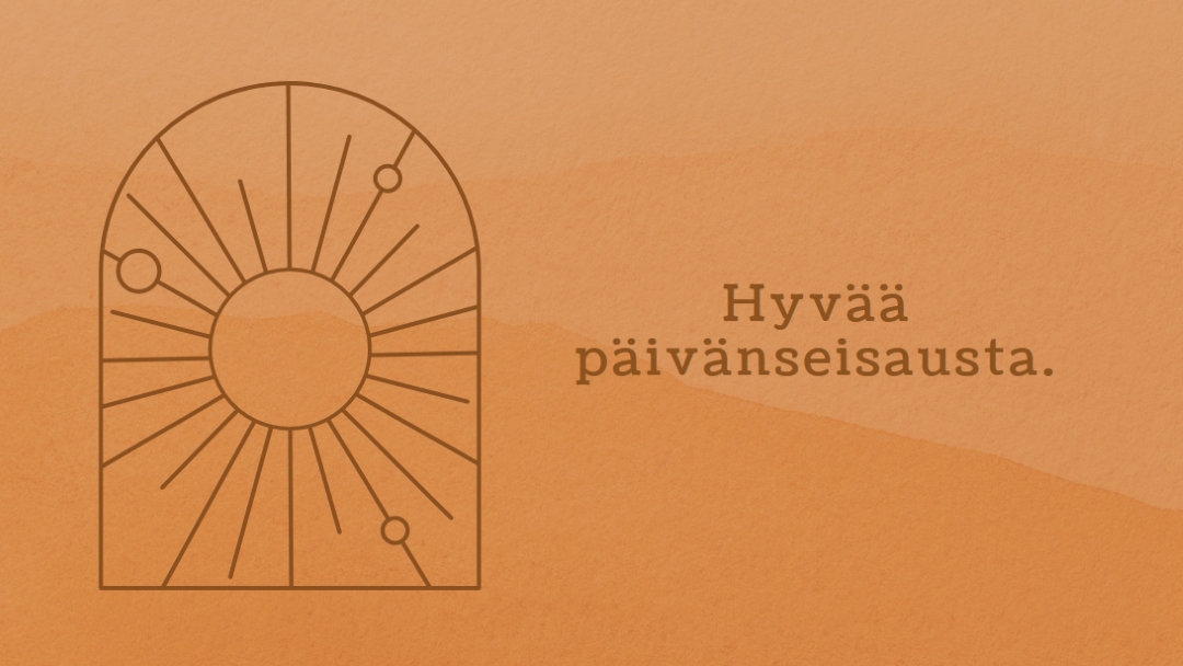 Hyvä päivänseisaukseen orange organic-boho