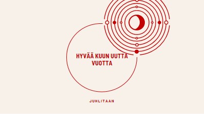 Juhlitaan kuun uutta vuotta white modern-simple