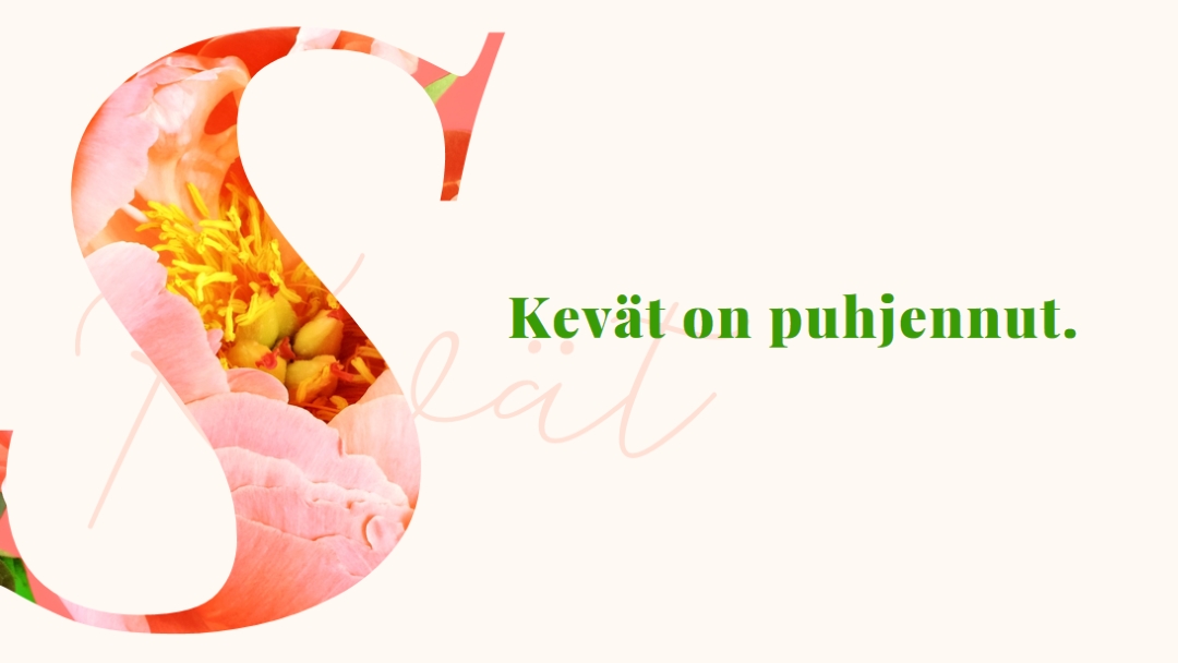 Kevätvalmistelu pink vintage-botanical