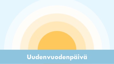 Uudenvuodenpäivän aurinko blue modern-simple