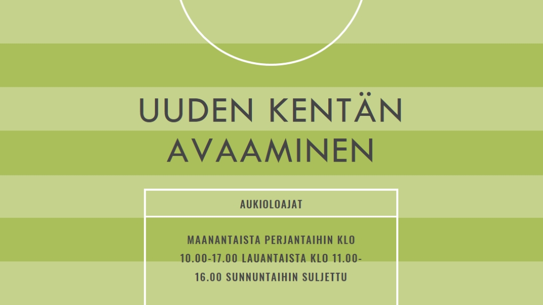 Kentän tavoitteet green modern-geometric-&-linear