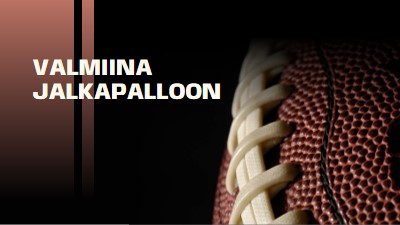 Valmiina jalkapalloon brown modern-simple