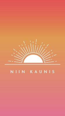 Niin kaunis kuin auringonlasku red organic-boho