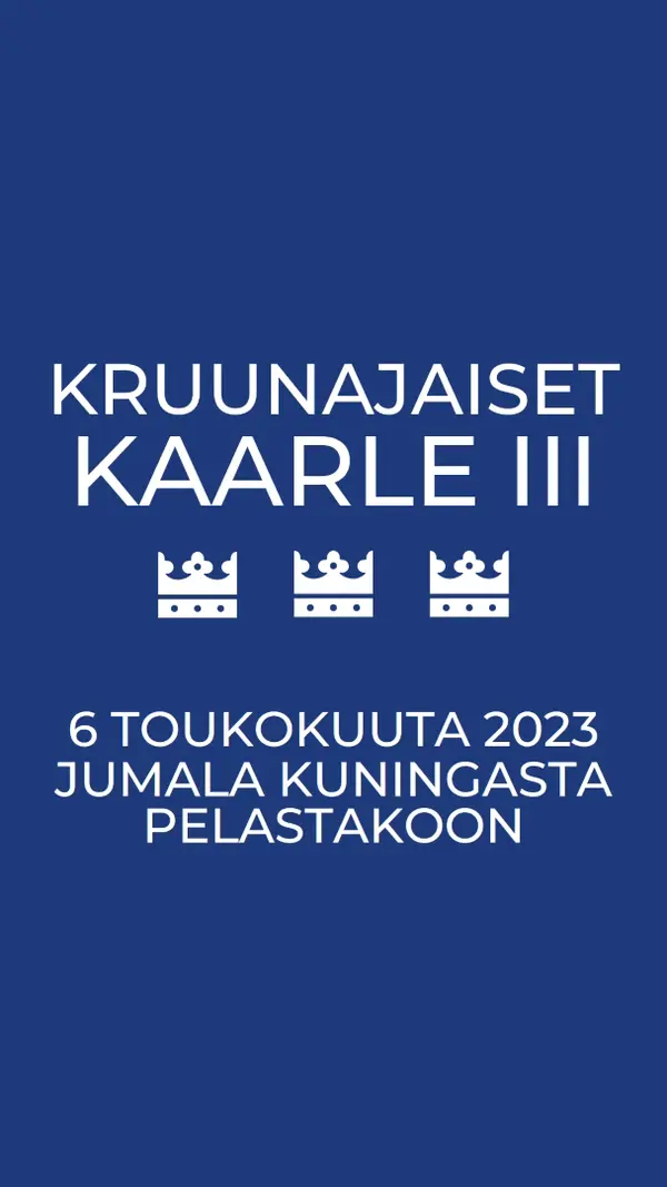Jumala kuningasta pelastakoon blue modern-bold