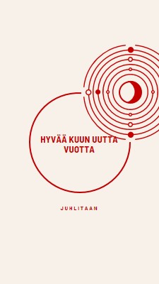 Juhlitaan kuun uutta vuotta white modern-simple