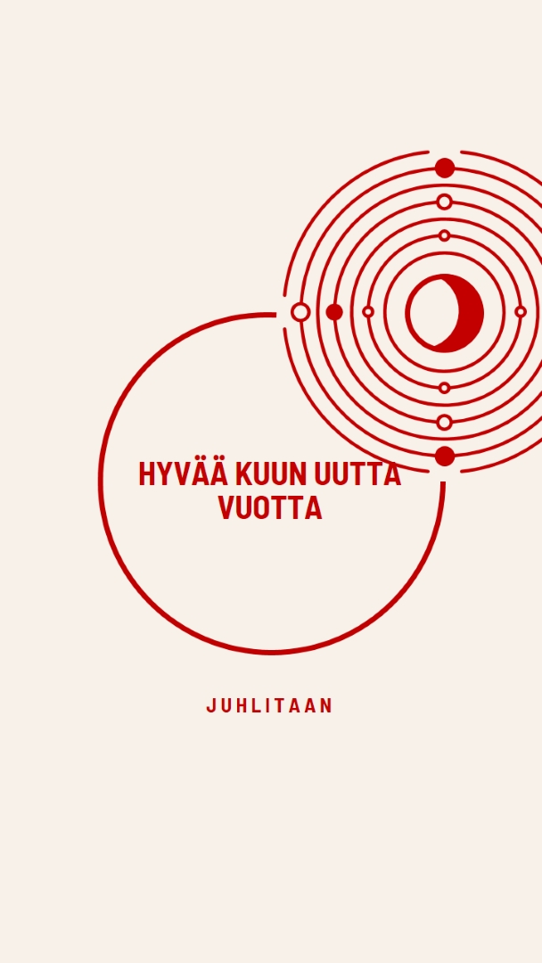Juhlitaan kuun uutta vuotta white modern-simple