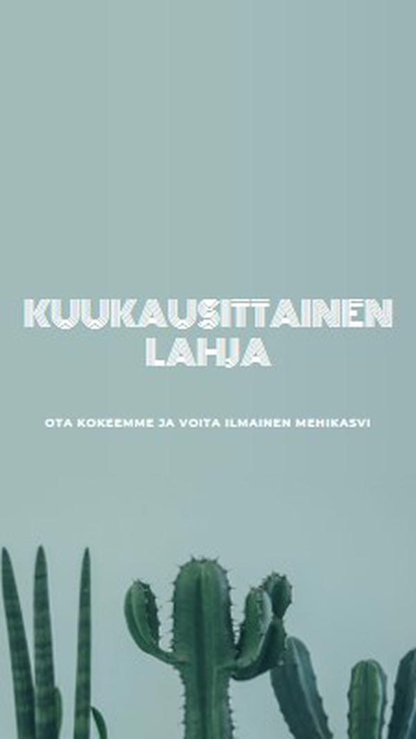 Kuukausittainen lahjakoe green modern-simple