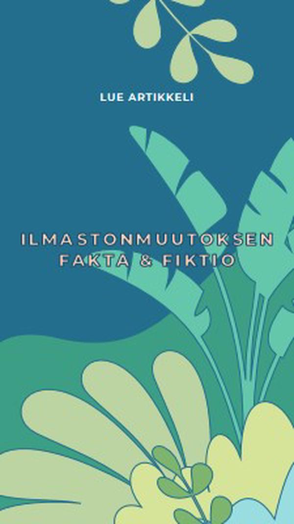 Faktoja ilmastonmuutoksesta blue whimsical-color-block