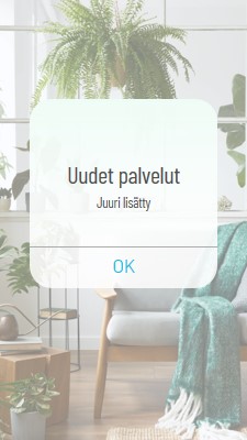 Palveluilmoitus white modern-simple