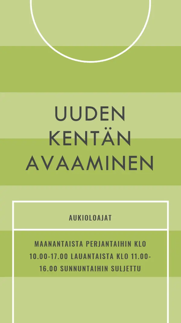 Kentän tavoitteet green modern-geometric-&-linear