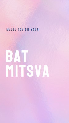 Bat mitsvan juhliminen pink modern-simple