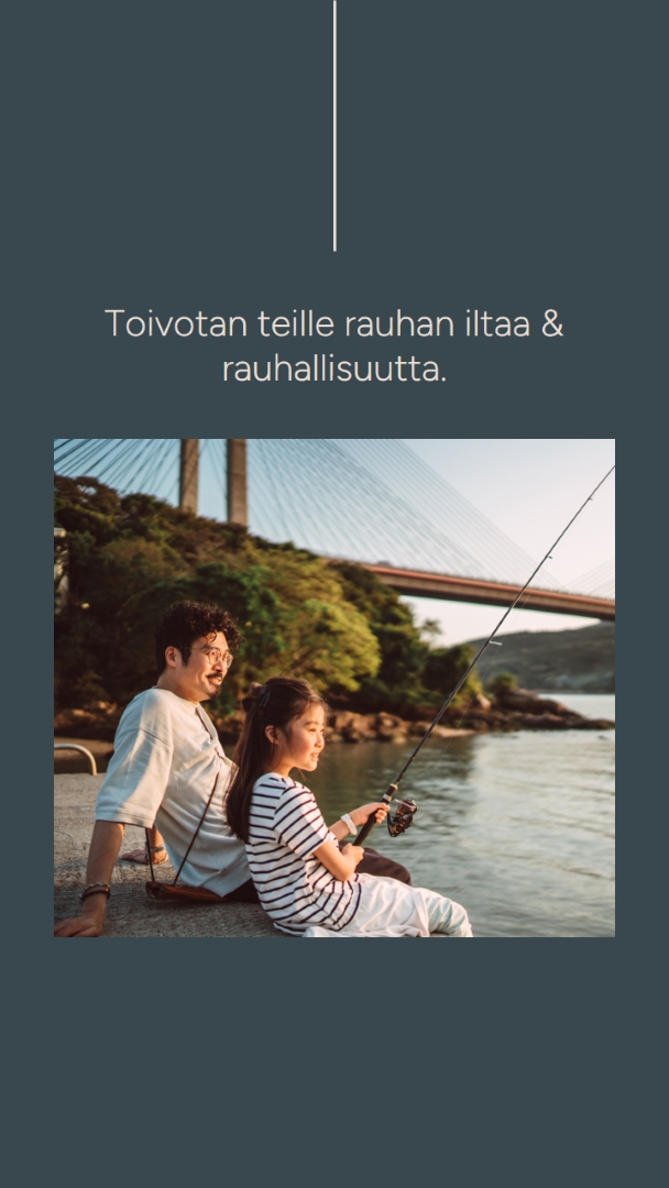 Rauhan ja rauhallisuuden toivottaminen blue modern,simple,line,classic,minimal,photo