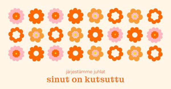 Järjestämme juhlat orange bold,fun,graphic