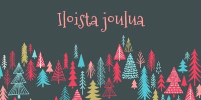 Iloista joulua green whimsical-line