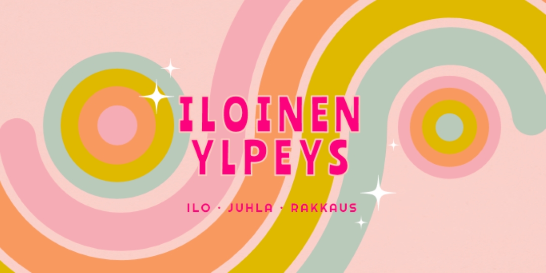 Iloa, juhlaa, rakkautta pink vintage-retro