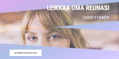 Leikkaa oma reunasi purple modern-bold