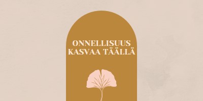 Onnellisuus kasvaa täällä gray organic-boho