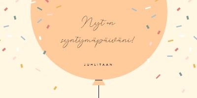 Juhlitaan syntymäpäivääni yellow whimsical-line