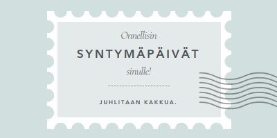 Ihana syntymäpäivä blue modern-simple